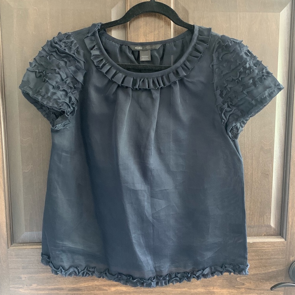 Marc Jacobs silk ruffle blouse